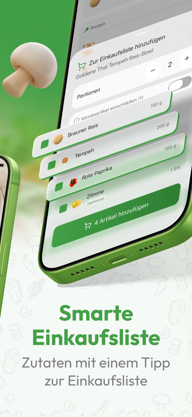Smarte Einkaufsliste: Zutaten mit einem Tipp zur Einkaufsliste